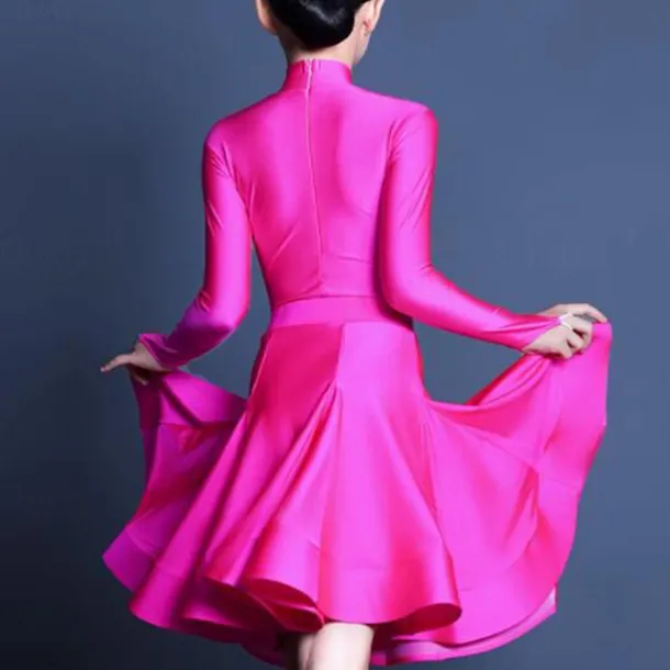 Kids' Dancewear Skirts Pure Color Girls' Performance Daily Wear Long Sleeve High Chinlon