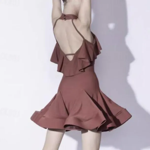 Kids' Dancewear Skirts Splicing Girls' Performance Daily Wear Sleeveless Natural Chinlon