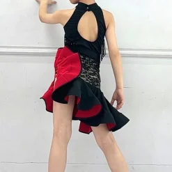 Kids' Dancewear Skirts Tassel Girls' Performance Daily Wear Sleeveless Natural Spandex