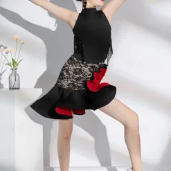 Kids' Dancewear Skirts Tassel Girls' Performance Daily Wear Sleeveless Natural Spandex