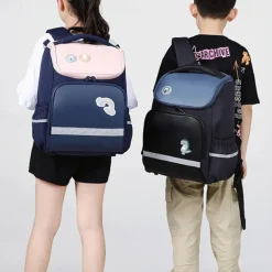 Kids Dinosaur Backpack for Boys – Cute Waterproof Elementary School Bag with Reflective Strips, Lightweight Bookbag for Back to School