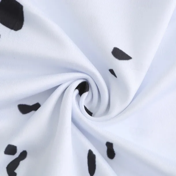 Kids Girls' 101 Dalmatians Cruella De Vil Dress Sets 2pcs Polka Dot Performance Halloween Black Asymmetrical Sleeveless Costume Dresses 3-12 Years