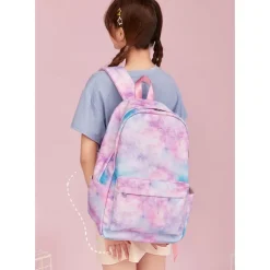 Kid's Girls' Backpack School Bag Bookbag Functional Backpack School Backpack Bookbag School Polyester Adjustable Large Capacity Lightweight Zipper Light Pink Pink Light Purple