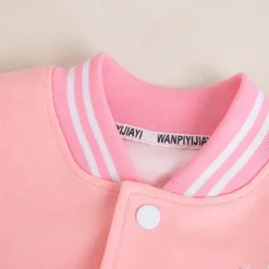 Kids Girls' Baseball Jacket Unicorn Active Button School Coat Outerwear 3-12 Years Fall Black Pink Blue