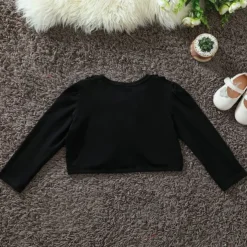 Kids Girls' Cardigan Solid Color School Long Sleeve Button Active Cotton 4 years+ Spring Red plus velvet White plus velvet Black