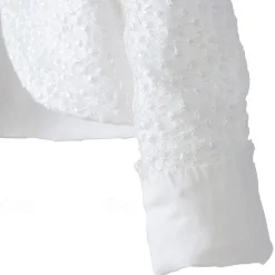 Kids Girls' Cardigans Solid Color Fashion Rivet Performance First Communion Dress For Girls Outerwear 3-13 Years Summer White