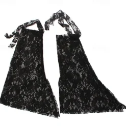 Kids Girls' Cosplay Dress Cosplay Custome Party Dress Solid Color Long Sleeve Performance Party Halloween Party Mesh Gothic Halloween Custome Polyester Maxi Party Dress Swing Dress Tulle Dress Summer