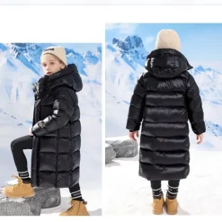 Kids Girls' Down Coat Kids Puffer Jacket Active Zipper School Coat Outerwear 4-13 Years Spring Black