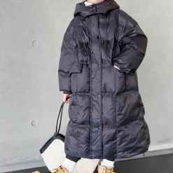 Kids Girls' Down Coat Solid Color Fashion Pocket School Coat Outerwear 4-12 Years Fall Black Purple