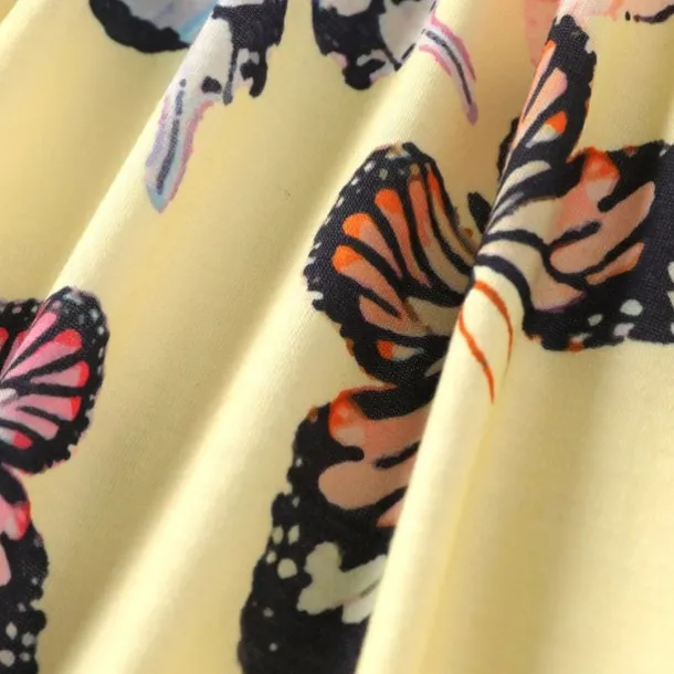 Kids Girls' Dress Flower Sleeveless Performance Cute Sweet Cotton Above Knee A Line Dress Floral Dress Summer Dress Summer Spring 3-12 Years Multicolor White Yellow