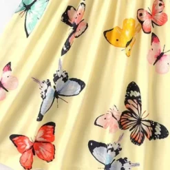 Kids Girls' Dress Flower Sleeveless Performance Cute Sweet Cotton Above Knee A Line Dress Floral Dress Summer Dress Summer Spring 3-12 Years Multicolor White Yellow