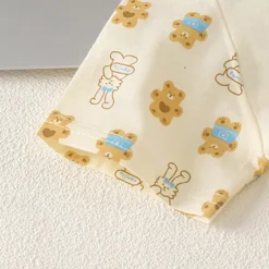 Kids Girls' Easter Pajama Sets Short Sleeve Light Pink White Yellow Rabbit Summer Adorable Home 4 years+