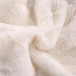 Kids Girls' Faux Fur Coat Solid Color Cute School Coat Outerwear 4 years+ Fall Black White Pink