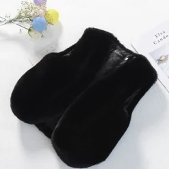 Kids Girls' Faux Fur Coat Solid Color Cute Patchwork School Coat Outerwear 4 years+ Fall Black Pink Red