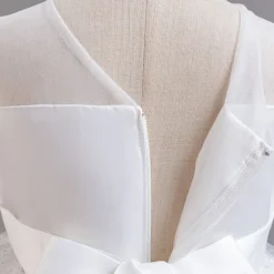 Kids Girls' Flower Girl Dress Party Dress Sequin Sleeveless Wedding Party Special Occasion Sequins Mesh Adorable Sweet Cotton Polyester Asymmetrical Party Dress Summer Spring Fall 4-13 Years White