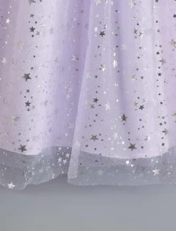 Kids Girls' Flower Girl Dress Dress Sequin Sleeveless Performance Wedding Party Mesh Bow Elegant Princess Polyester Maxi A Line Dress Tulle Dress Summer Spring 4-13 Years Multicolor Pink Wine