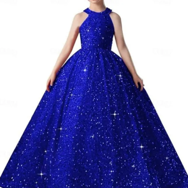 Kids Girls' Flower Girl Dress Party Dress Solid Color Sleeveless Formal Performance Wedding Mesh Princess Sweet Mesh Mid-Calf Sheath Dress Tulle Dress Flower Girl's Dress Summer Spring Fall 2-12