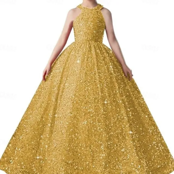 Kids Girls' Flower Girl Dress Party Dress Solid Color Sleeveless Formal Performance Wedding Mesh Princess Sweet Mesh Mid-Calf Sheath Dress Tulle Dress Flower Girl's Dress Summer Spring Fall 2-12