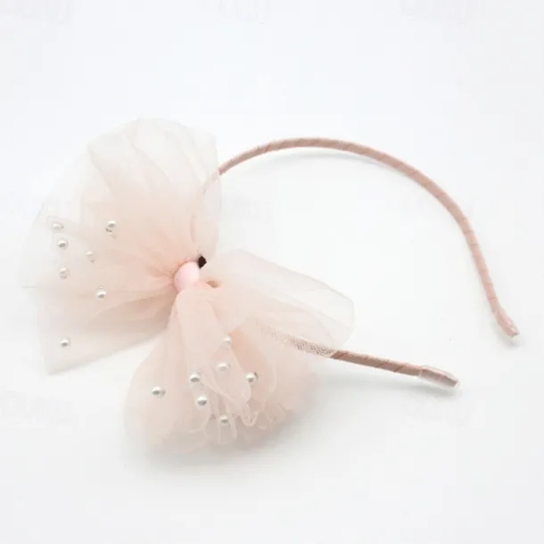 Kids Girls' Hair Accessories Sweet Daily Solid Colored Pink Dusty Rose