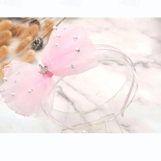 Kids Girls' Hair Accessories Sweet Daily Solid Colored Pink Dusty Rose