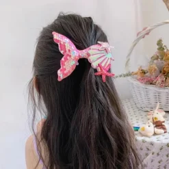 Kids Girls' Hair Accessories Active Sweet Party Birthday Mermaid White Pink