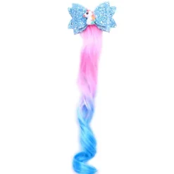 Kids Girls' Hair Accessories Active Sweet Outdoor Daily Animal Cartoon Bow Pink Blue