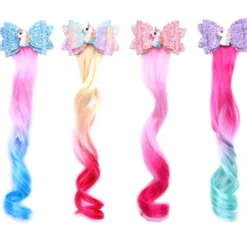 Kids Girls' Hair Accessories Active Sweet Outdoor Daily Animal Cartoon Bow Pink Blue