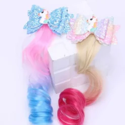 Kids Girls' Hair Accessories Active Sweet Outdoor Daily Animal Cartoon Bow Pink Blue