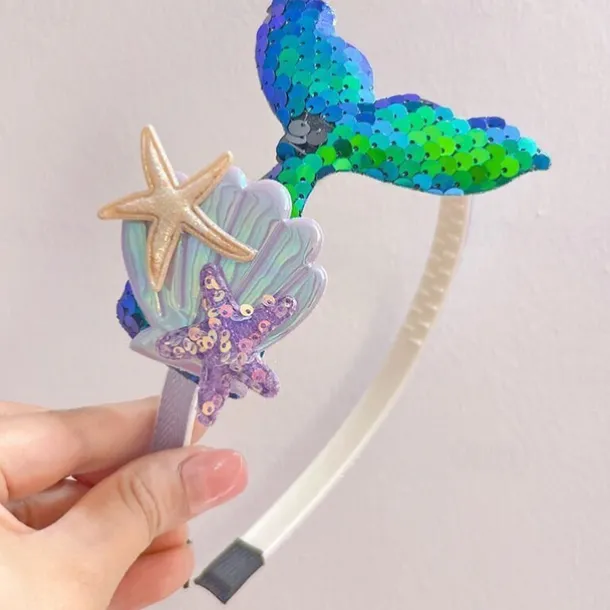 Kids Girls' Hair Accessories Active Sweet Party Birthday Mermaid White Pink