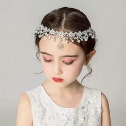 Kid's Girls' Hair Accessories Solid Color White chain garland