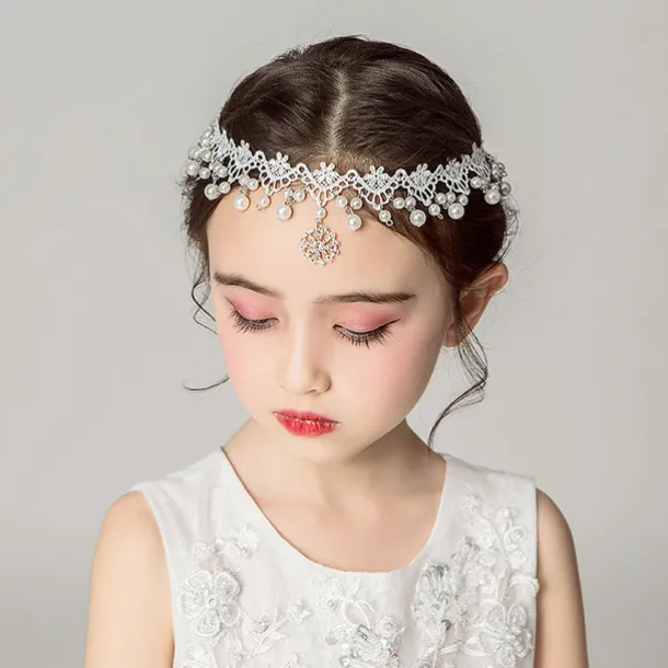 Kid's Girls' Hair Accessories Solid Color White chain garland