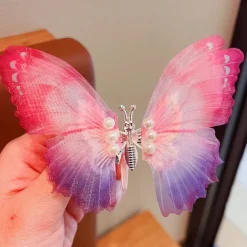 Kids Girls' Hair Accessories Active Sweet Party Birthday Butterfly Pink Blue