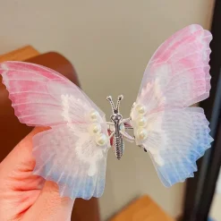 Kids Girls' Hair Accessories Active Sweet Party Birthday Butterfly Pink Blue