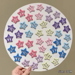 Kids Girls' Hair Accessories Star Cream 42 pieces