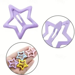 Kids Girls' Hair Accessories Star Cream 42 pieces