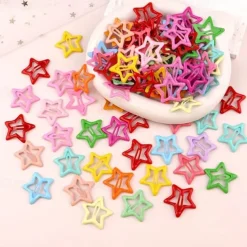 Kids Girls' Hair Accessories Star Cream 42 pieces