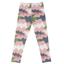 Kids Girls' Leggings Animal Active Outdoor Cotton 3-7 Years Summer Red monkey Purple crown White crown