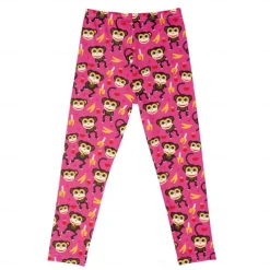 Kids Girls' Leggings Animal Active Outdoor Cotton 3-7 Years Summer Red monkey Purple crown White crown