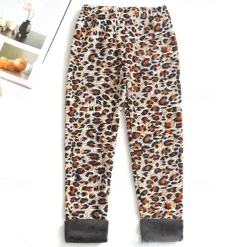 Kids Girls' Leggings Heart Active Outdoor 7-13 Years Fall Leopard Print Navy blue dots Colorful hearts