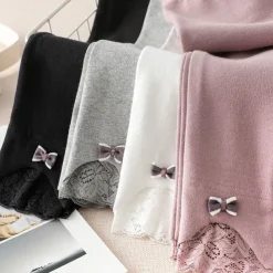 Kids Girls' Leggings Solid Color Active Outdoor Cotton 7-13 Years Fall Pink purple Black White