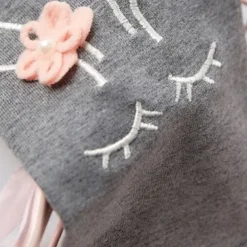 Kids Girls' Leggings Solid Color Active Ruched School Cotton 3-7 Years Spring Black White Pink