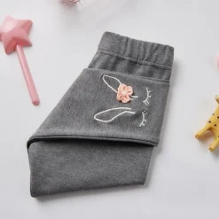 Kids Girls' Leggings Solid Color Active Ruched School Cotton 3-7 Years Spring Black White Pink