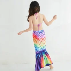 Kids Girls' Mermaid Swimwear Swimsuit Holiday Beach Scales Vacation Tropical Bathing Suits 4 years+ Summer Pink Royal Blue