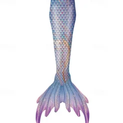 Kids Girls' Mermaid Swimwear Swimsuit Holiday Beach Scales Vacation Tropical Bathing Suits 4 years+ Summer White Pink