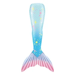 Kids Girls' One Piece Mermaid Swimwear Swimwear Beach Children's Day Geometric Bathing Suits 4-12 Years Summer Blue Fuchsia