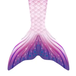 Kids Girls' One Piece Mermaid Swimwear Swimwear Beach Children's Day Geometric Bathing Suits 4-12 Years Summer Blue Fuchsia