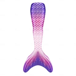 Kids Girls' One Piece Mermaid Swimwear Swimwear Beach Children's Day Geometric Bathing Suits 4-12 Years Summer Blue Fuchsia