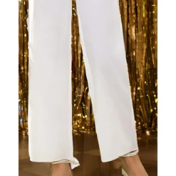 Kids Girls' Overall & Jumpsuit Solid Color Fashion Lace School 7-13 Years Summer White