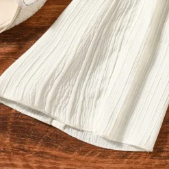 Kids Girls' Overall & Jumpsuit Solid Color Fashion Off Shoulder School 7-13 Years Summer Beige