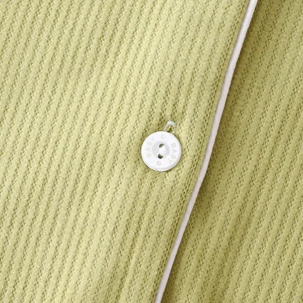 Kids Girls' Pajama Sets Long Sleeve SY01-pajamas light pink Yellow Light Green Solid Color Button Spring Fall Active Home 7-13 Years